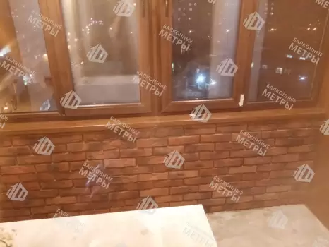 Отделка с объединением балкона и комнаты