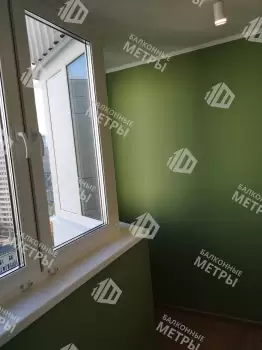 Остекление и отделка балкона Сапожок  гипсокартоном под покраску и ламинатом