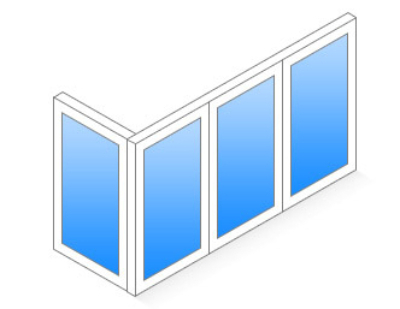 Г-образный балкон